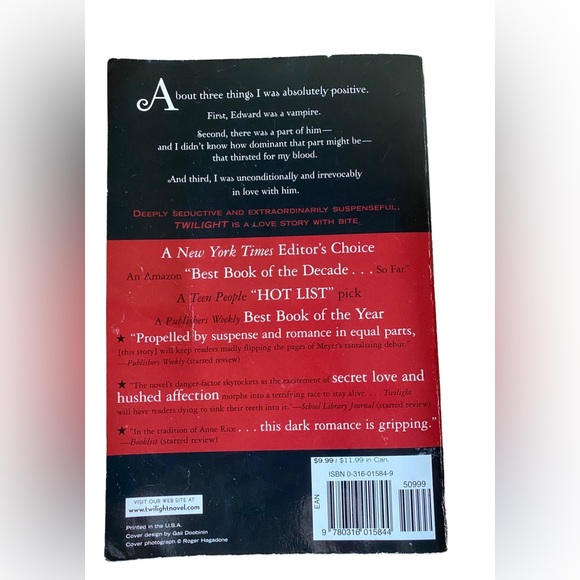 🔥HP🔥 🌟$5 SALE🌟 must be bundled! Twilight by Stephenie Meyer book (2005) - Picture 2 of 4